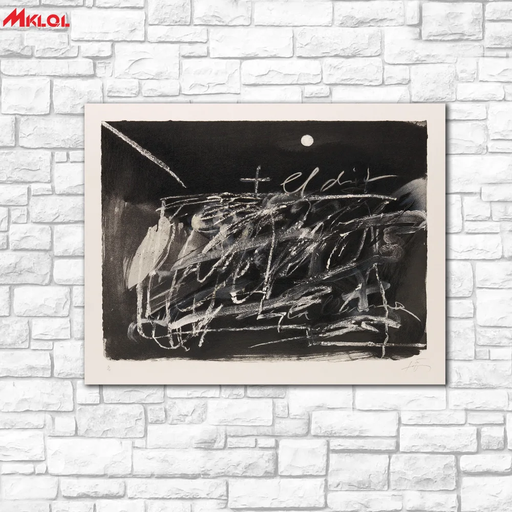 Настенная живопись ANTONI TAPIES Картина на холсте Луна для гостиной украшение дома