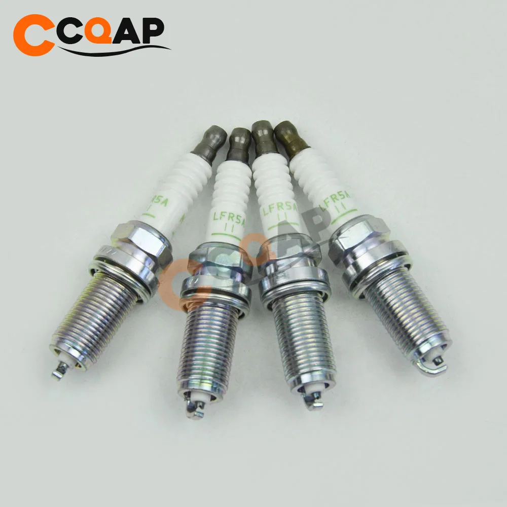 4 шт./лот LFR5A-11 22401-8H515 нормальный свечи зажигания для Nissan Almera N16 X-Trail T30 Premera P12 LFR5A11 224018H515