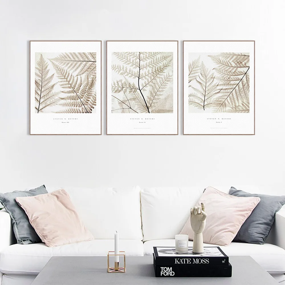 

Modern Minimalist Cabin Plant Vein Leaf A4 Poster Art Print Canvas Painting Art Picture Bedroom Home Wall Art Decoration Custom