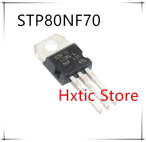 10 шт./лот STP80NF70 80NF70 P80NF70 TO 220 80A 70V MOSFET N Ch 68V 0 0082 Ohm новый оригинальный|Аксессуары для