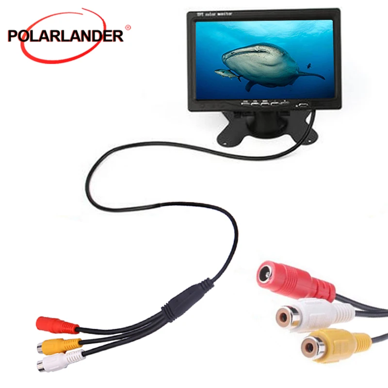 7 дюймовый цветной TFT ЖК монитор для автомобиля с 2 канальным видеоэкраном камеры