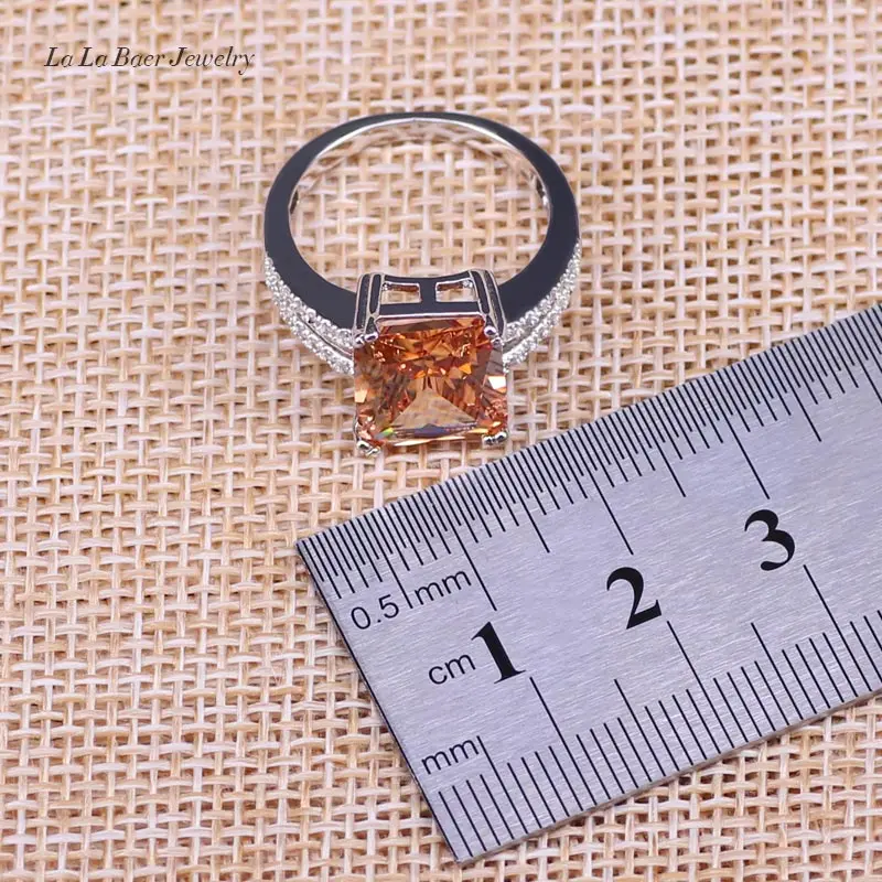 L & B сюрприз Ювелирные наборы серебряный цвет свадебные ювелирные изделия желтый