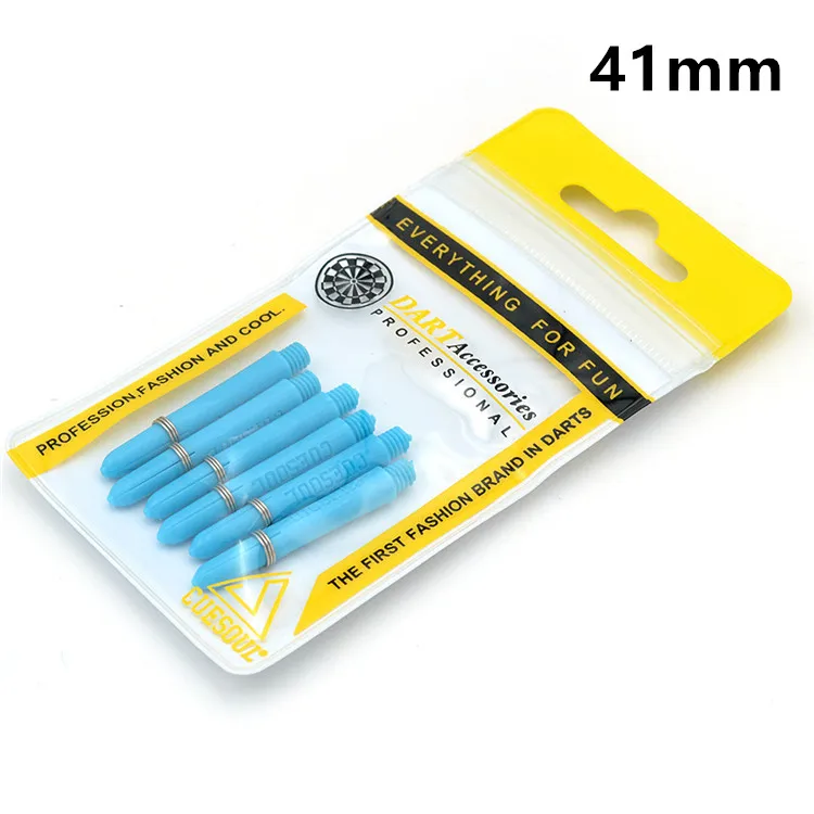 blue 41mm CUESOUL 35/41 мм Дротика s валы нейлон 6 шт. 2BA дротика вал для профессионального Дротика s пластиковый Дартс Валы аксессуары - Цвет: blue 41mm