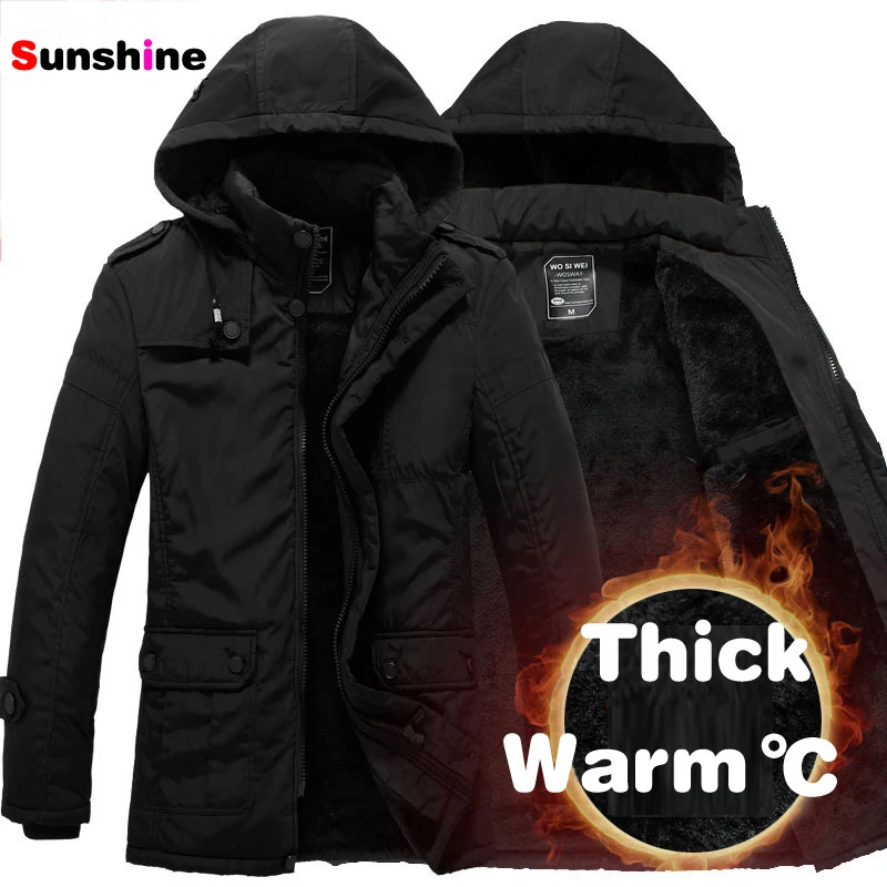 2015 New Fashion Winter Men Thickening Casual Cotton Jacket Outdoors Waterproof Windproof Breathable Sport Coat parkas men