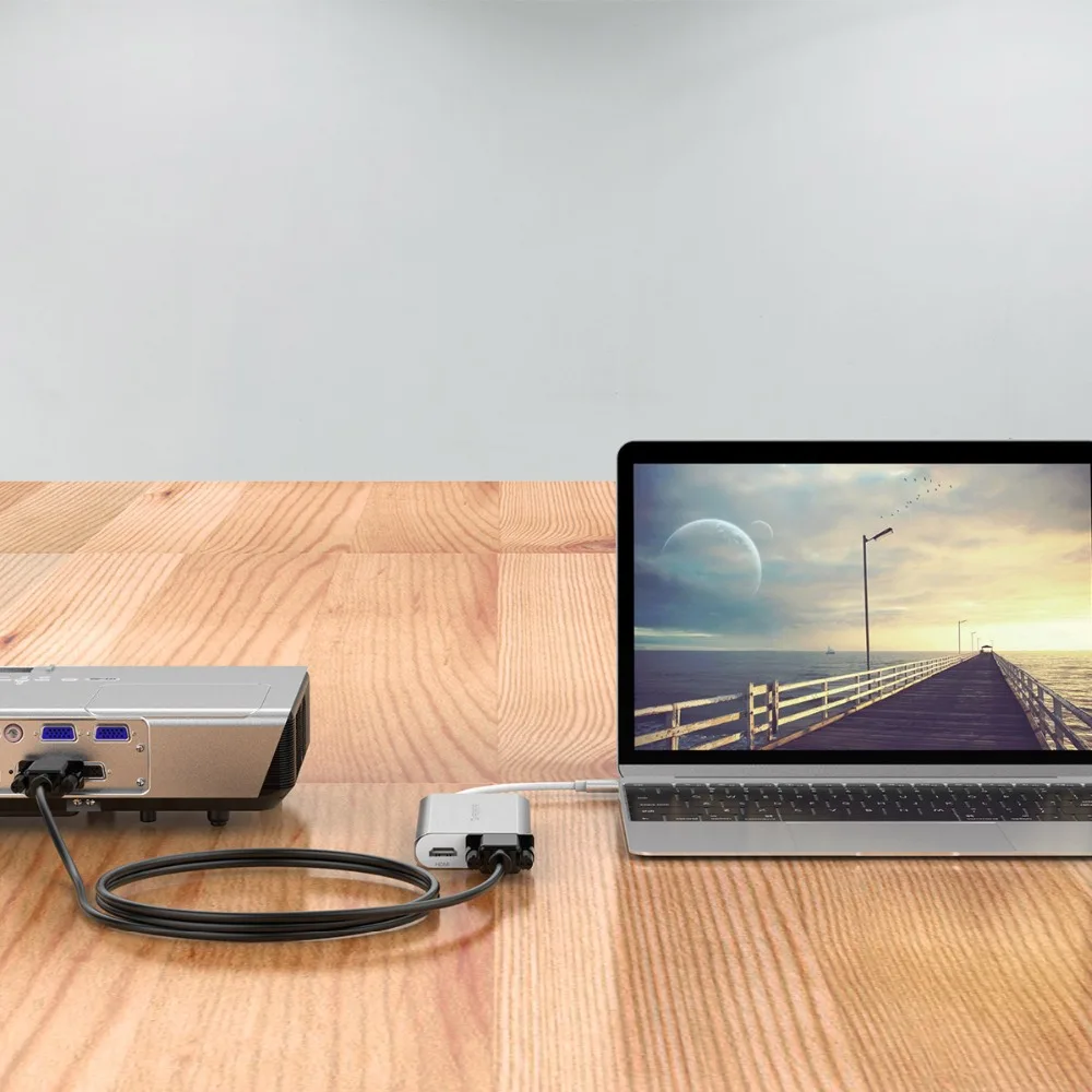 Док станция ORICO 8 в 1 Type C из алюминиевого сплава с USB 3 0 HDMI совместимым VGA портом PD