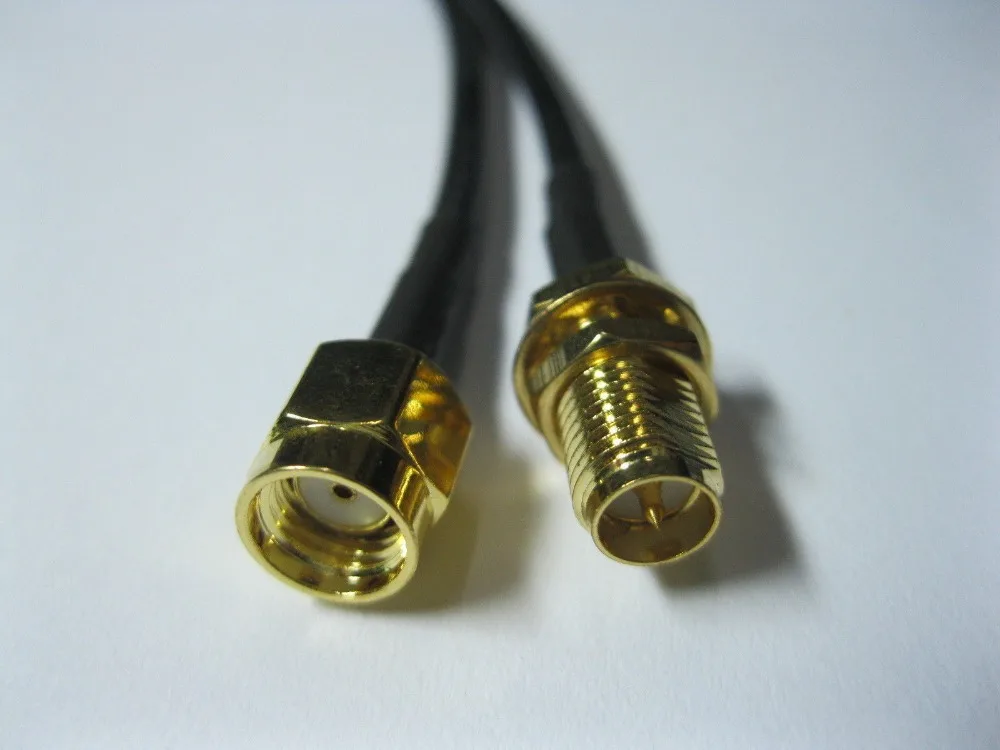 3 м антенна RP SMA коаксиальный кабель для WiFi роутера черный 1 шт. в партии|cable for|cable