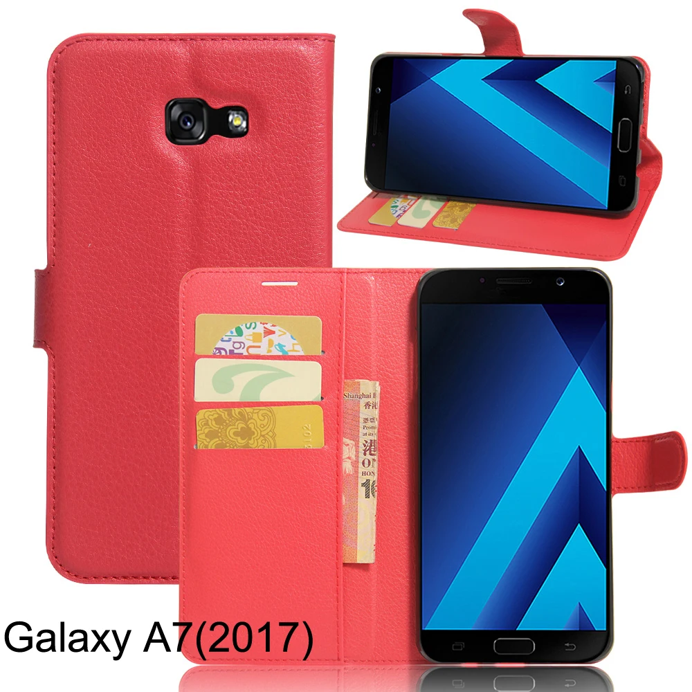 Чехол-Кошелек из искусственной кожи с узором Befosson Litchi для Samsung Galaxy A3 (2017) чехол