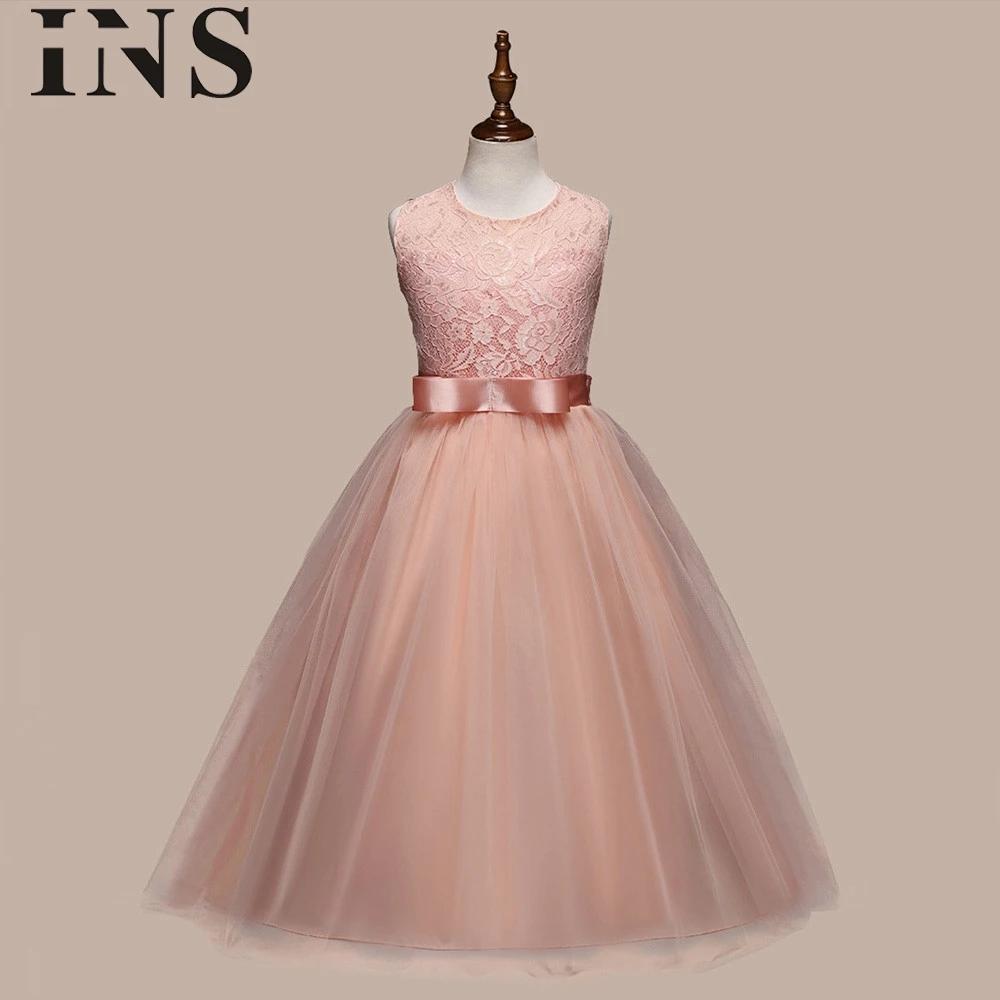2018 new fashion Flower Kids Girl Dress Princess Formal Pageant Holiday Wedding Bridesmaid for children L1116 | Детская одежда и