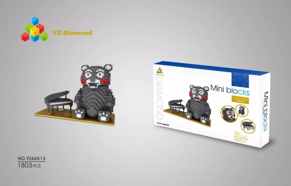 YZ микро блоки Титаник DIY частицы Строительные кирпичи Тоторо аукцион фигурка модель игрушки 3D аниме Juguetes мальчик игрушки подарок YZ66512
