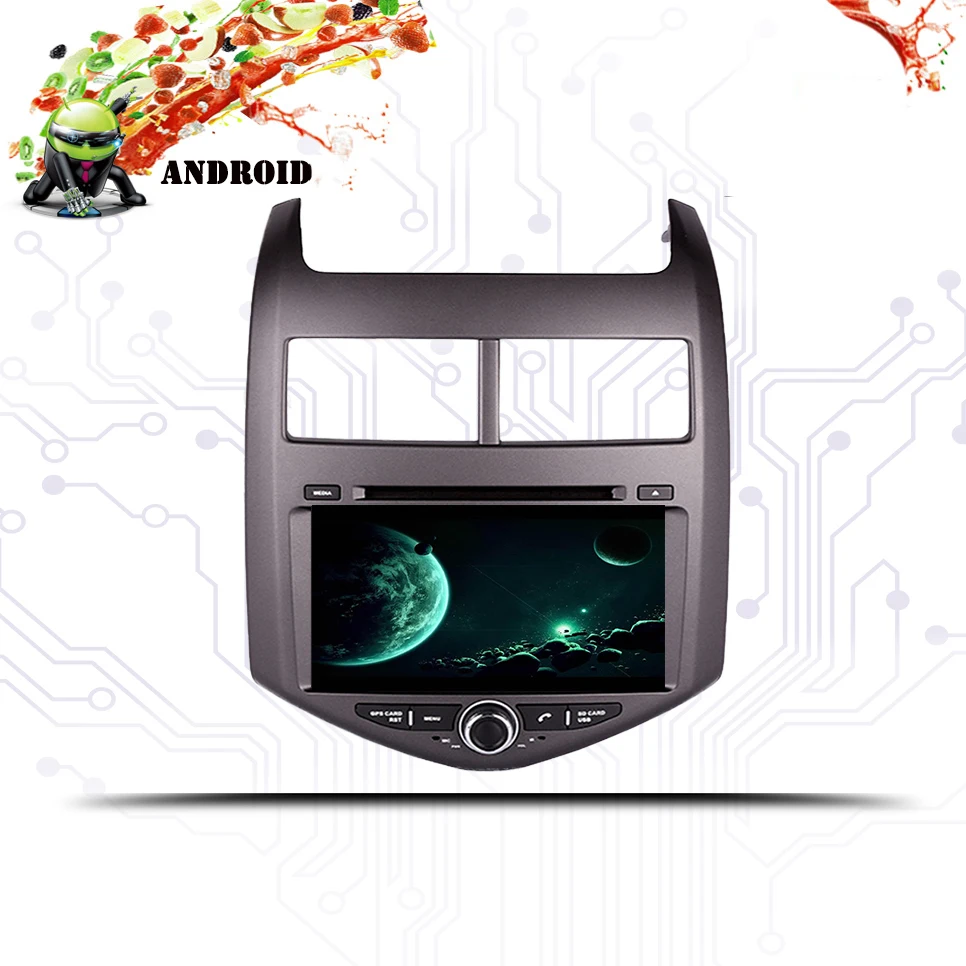 8 ядер CD DVD плеер 2 Din стерео Android 9 0 автомобильное радио для Chevrolet Aveo/Sonic 2011 2018 GPS