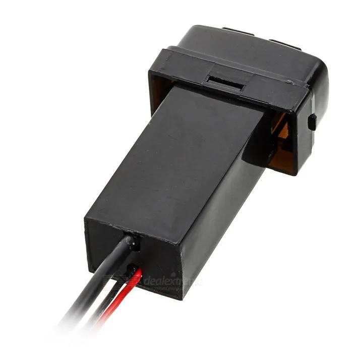 Автомобильное зарядное устройство 12v с двумя 2 портами USB аудио быстрой зарядкой