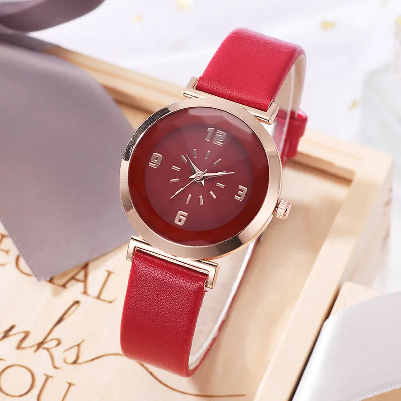 Женские Аналоговые кварцевые часы с небольшим циферблатом ремешком из