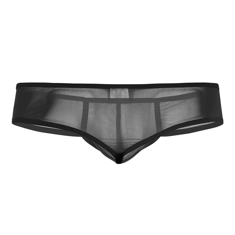 Мужские прозрачные трусы джоки MSemis Белые Трусы стринги тонкие мини с мешочком