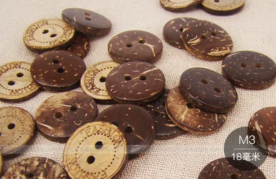 Пряжка в стиле ретро из кокосовой скорлупы кнопка сделай сам натуральная