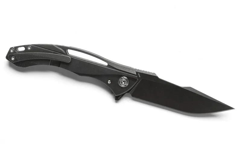 CH 3519 original Flipper folding knife S35VN Blade ball bearings Titanium carbon fibre handle camping pocket knives EDC tools |