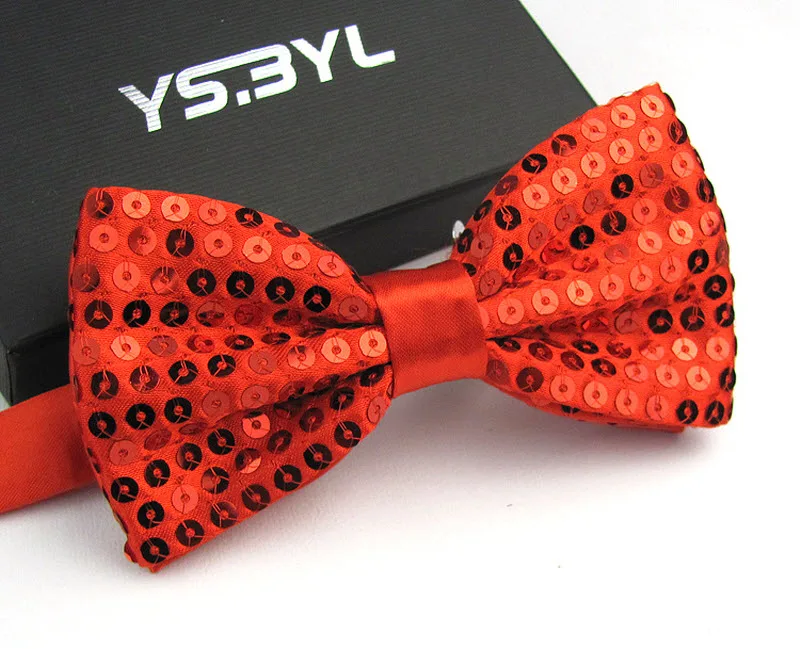 Блестящий мужской галстук-бабочка шикарные женские галстуки для смокингов