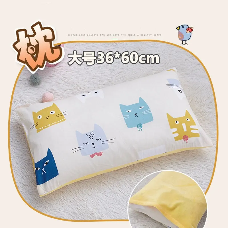 cat36x60cm Прямоугольная детская подушка, милая детская подушка для головы, Студенческая Подушка для сна, не скатывается, формирующая подушка для младенцев, поддержка для сна - Цвет: cat36x60cm