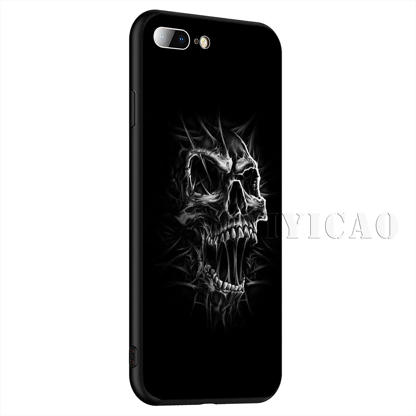 IYICAO мало смерть с косой Скелет Мягкий силиконовый чехол для iPhone XR X XS Max 8 7 6 S Plus 5 5S SE