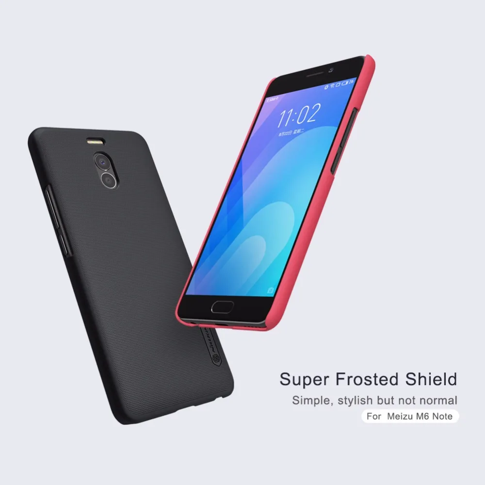 10 шт./лот оптовая продажа суперматовый чехол Nillkin для Meizu m6 note жесткий