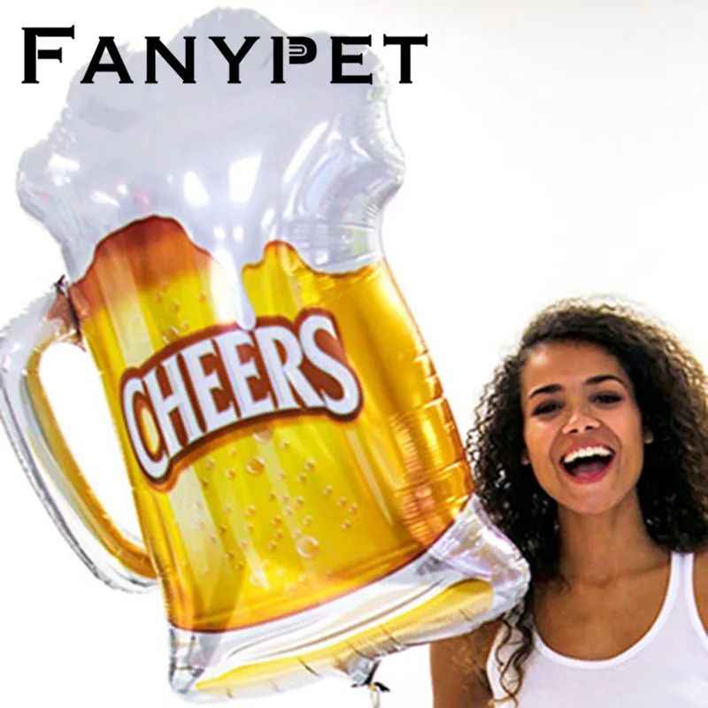 10 шт. большой размер кружка для пива фольгированные воздушные шары дня рождения