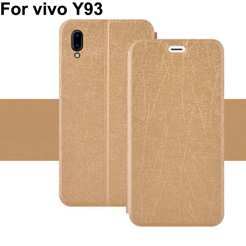 Роскошный чехол из искусственной кожи 6,2 дюйма для vivo Y93 V1818A, чехол для телефона s vivo Y93 A Y93A, откидной Чехол, задняя крышка vivo Y93, защитный чехол, оболочка