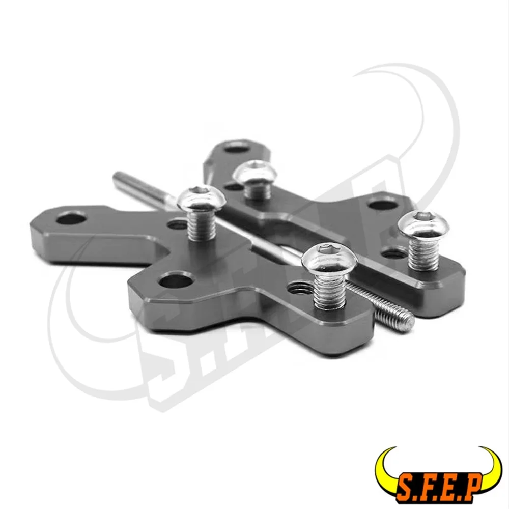 Titanium CNC задний Набор подножки кронштейн база для Kawasaki Ninja 250 Ninja 300 Ninja250 Ninja300 ZX-300R Z250 Z300 - Цвет: Titanium