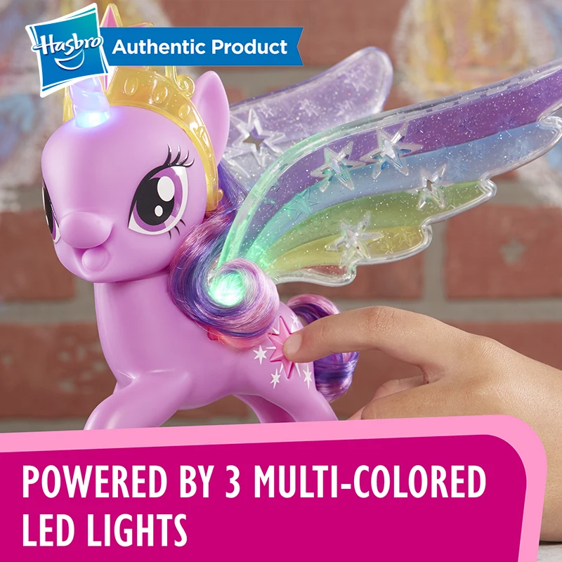 Hasbro My Little Pony радужные крылья Сумеречная сверкающая фигурка пони с огнями и движущимися крыльями лучшие подарки на день рождения для детей