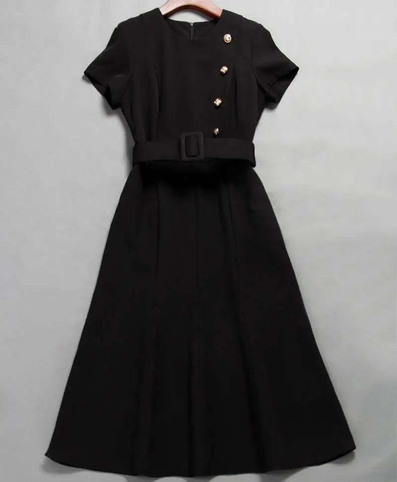 Новое однотонное платье принцессы Kate Middleton модное дизайнерское женское с круглым