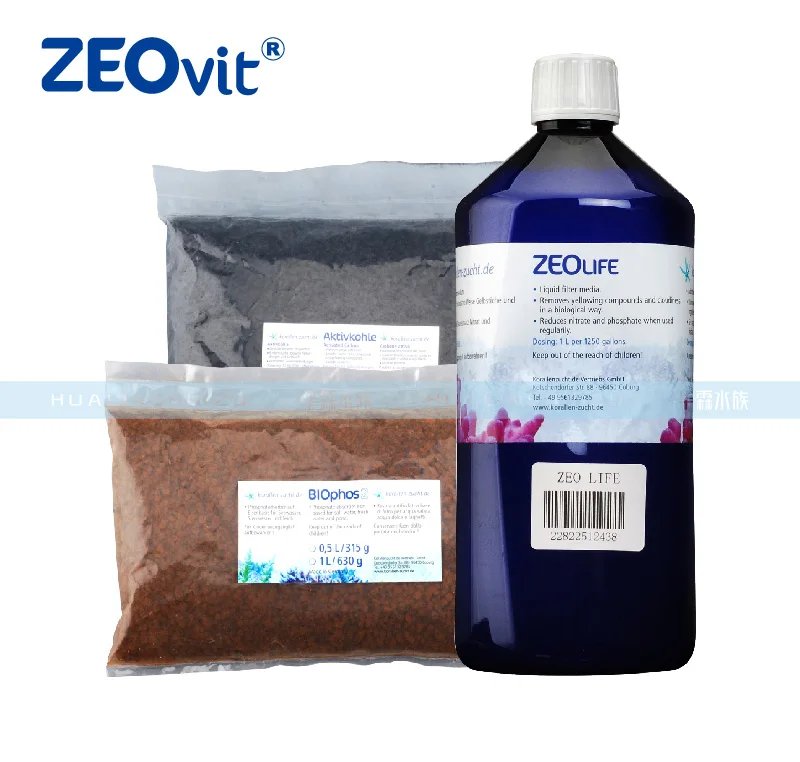 Аквариумный резервуар ZEOVit удаление водорослей water clean zeolife zeozystar3 bio active carbon biophos2