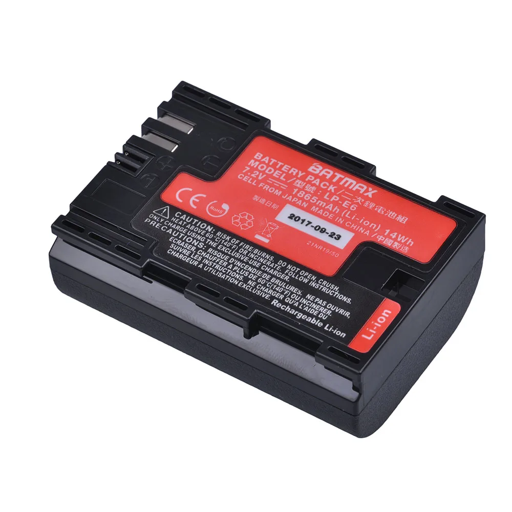 2 шт. Sanyo Cells LP-E6 LP E6 LPE6N Аккумулятор для камеры AKKU для Canon DSLR EOS 5D Mark II Mark III 60D 60Da 7D 70D 6D аксессуары для камеры