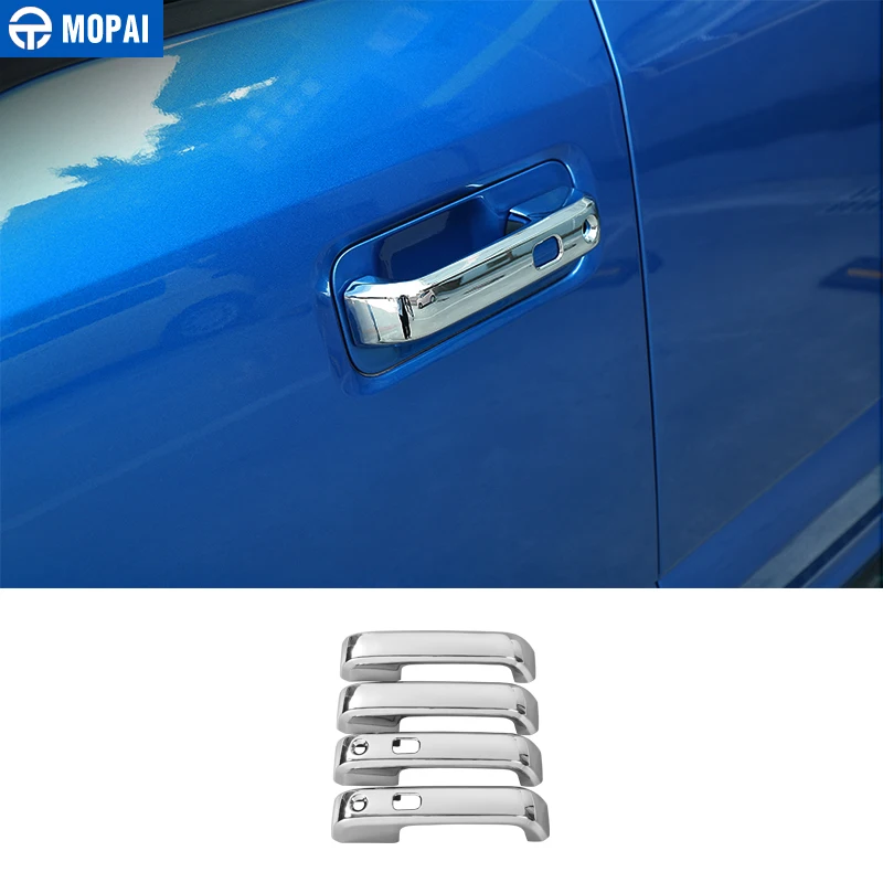 MOPAI наружные дверные ручки для Ford F150 Up хромированная Автомобильная дверная ручка Декоративные наклейки для Ford аксессуары
