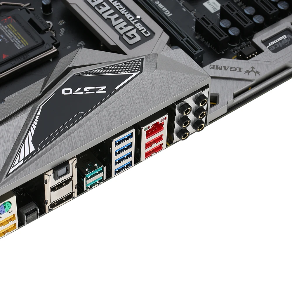 Цветная материнская плата iGame Vulcan X Intel Z370 LGA 1151 DDR4 SATA 6 ГБ/сек. материнская плата по стандарту ATX материнская плата 2 M.2 фронтальная USB3.0 2-Way SLI Pro Gaming