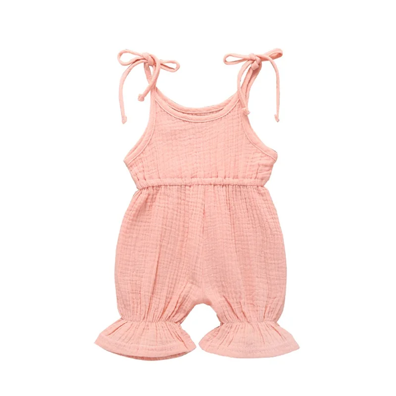 

Toddler Baby Boys Romper for Newborn Baby Solid Romper Infant Suspenders Pants Overalls New Baby Girl Romper Summer