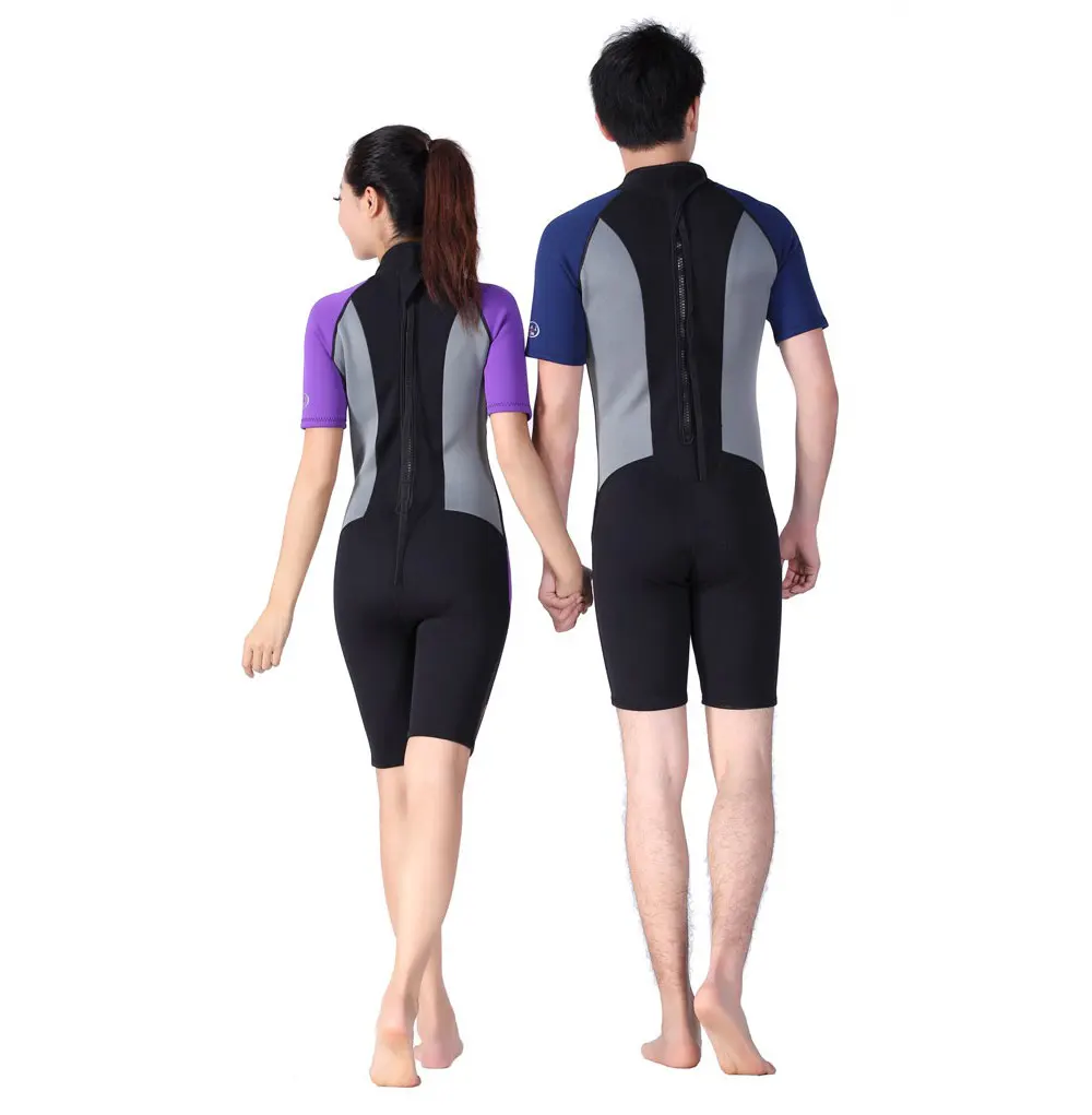 Взрослый Гидрокостюмы мокрого типа полукомбинезоны для дайвинга плавания 9