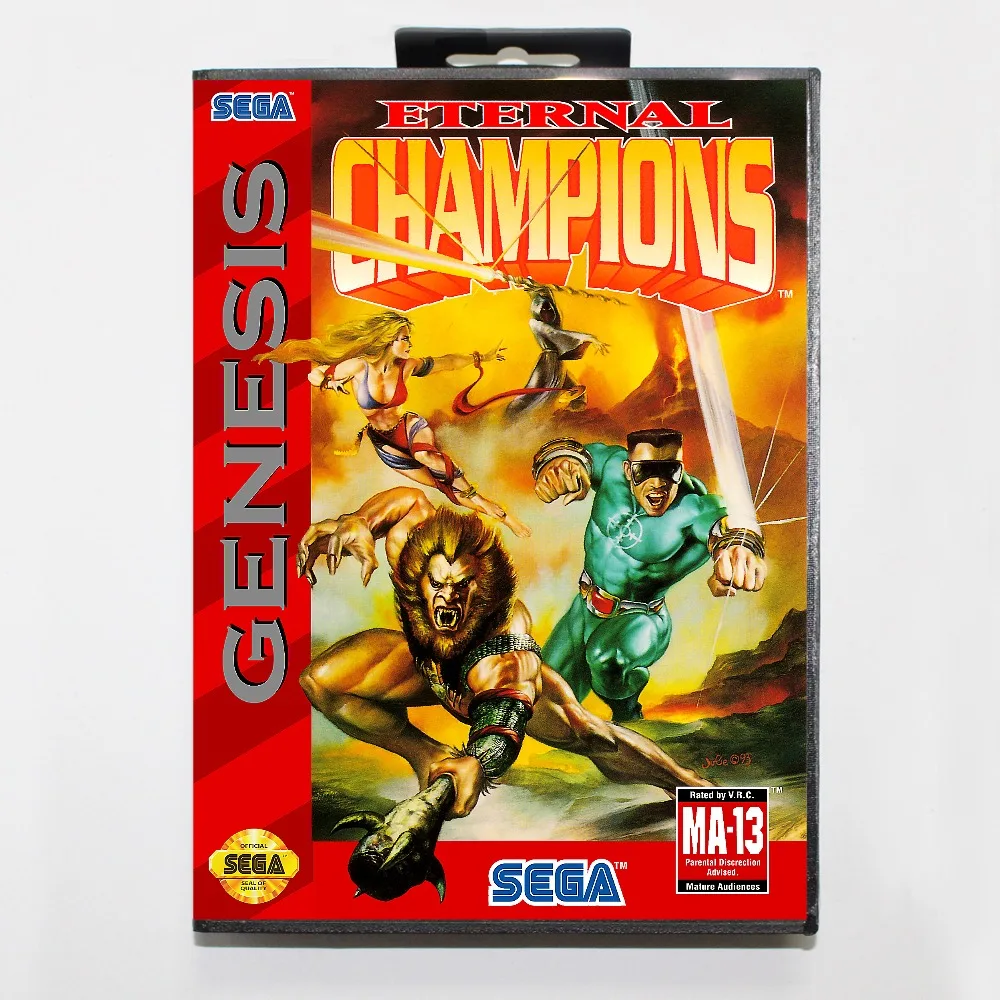 

Новый 16 бит MD карточная игра-вечная чемпионов с розничной коробкой для Sega бытие системы