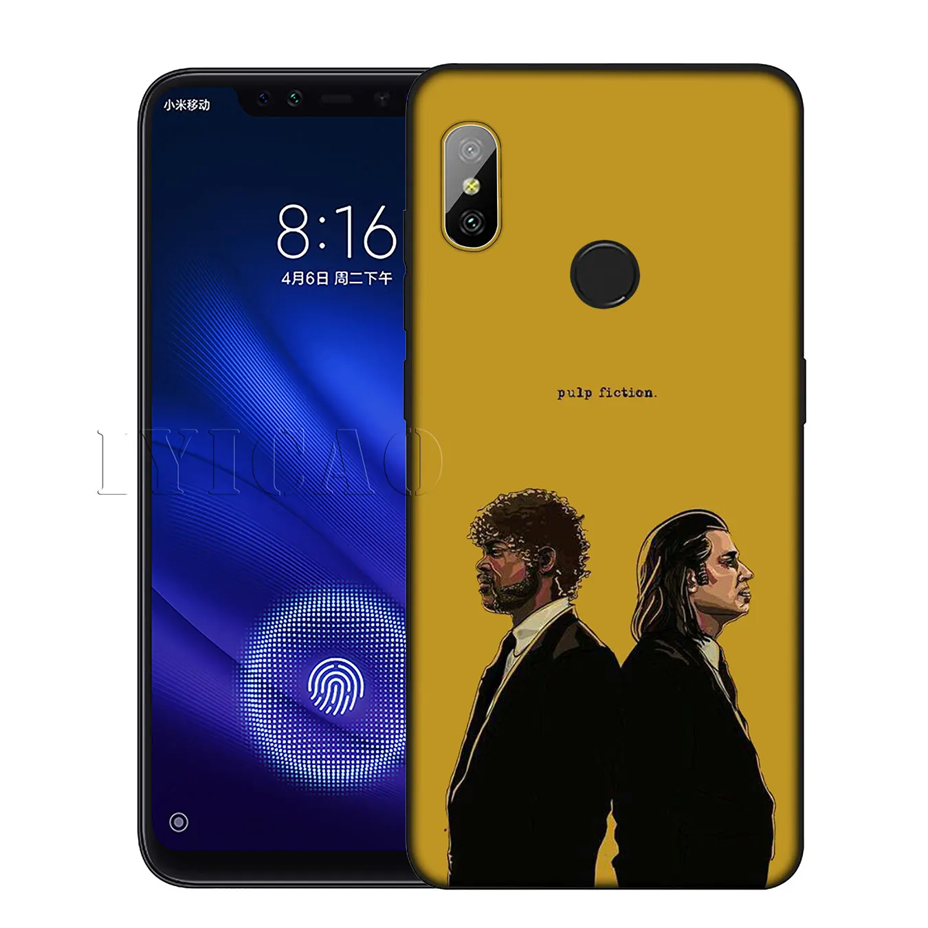 Силиконовый мягкий чехол IYICAO для Xiaomi Redmi 6A 5A Note 8 7 4X5 Plus 6 Pro, черный чехол из ТПУ