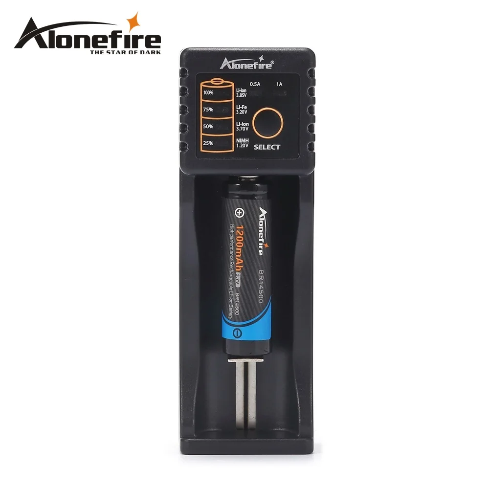 AloneFire MC100 18650 зарядное устройство для 26650 16340 CR123 1,2 в Ni-MH Ni-Cd перезаряжаемый аккумулятор(без выхода 5 В