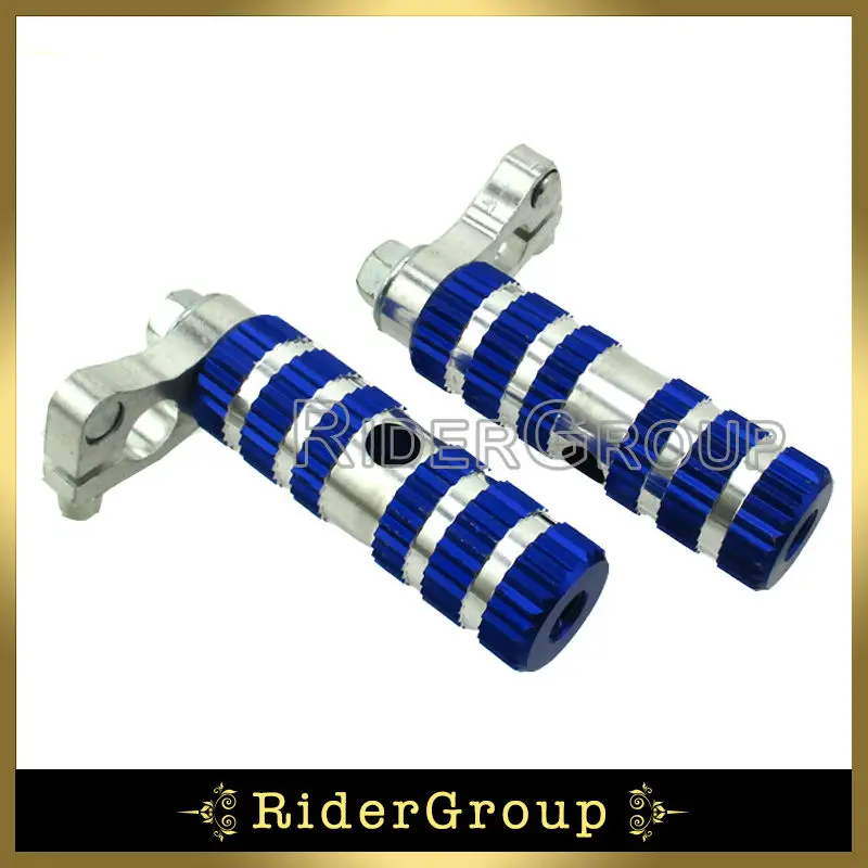 Синие гоночные подножки подножники для карманного велосипеда Minimoto 47cc 49cc MTA1 MTA2 47CC