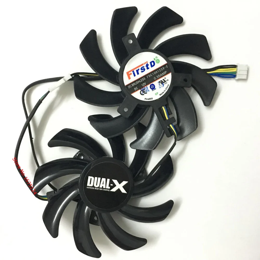 2 шт./лот gpu радиатор HD6970/7870/7950/6850/7970 для сапфир HD6970 HD7870 HD7950 HD6850 HD7970 85 мм вентилятор в