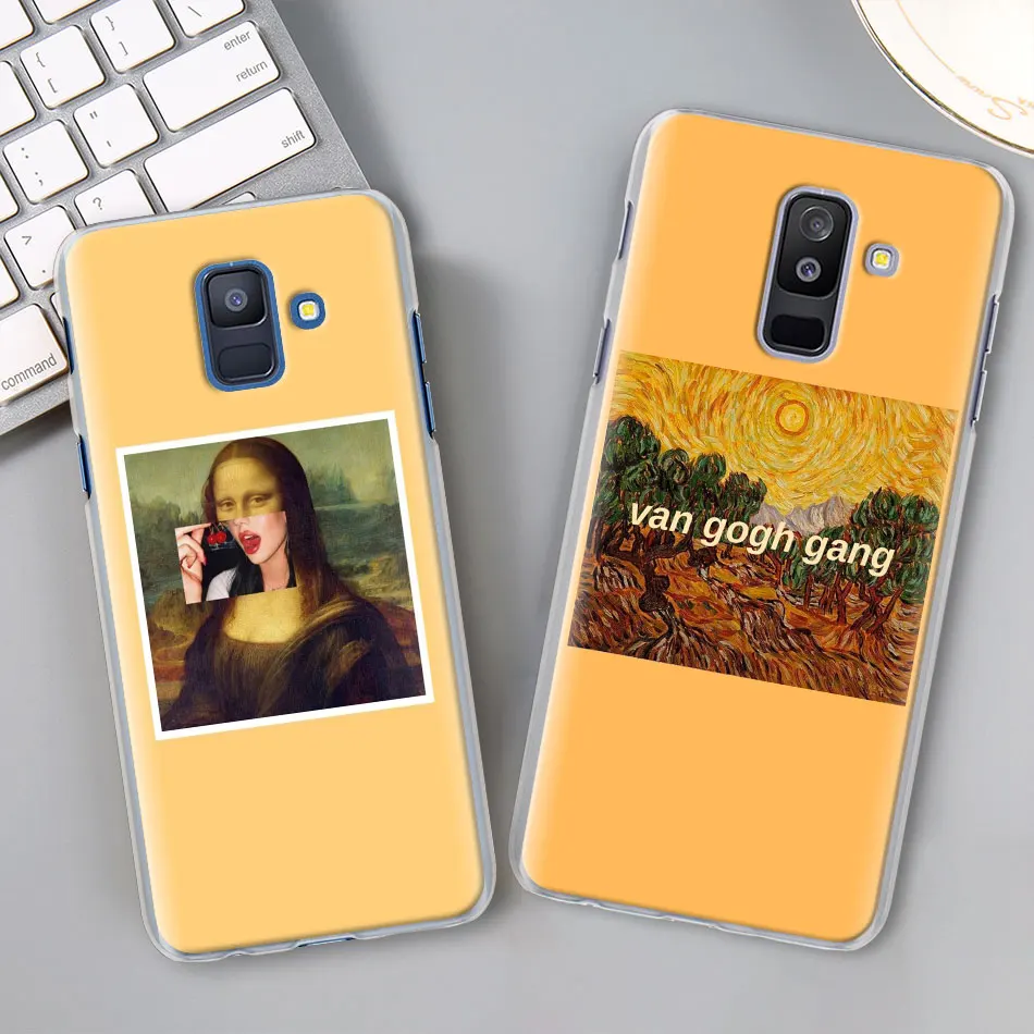 Художественный эстетический чехол с рисунком Ван Гога Мона Лиза для samsung Galaxy A30 A40 A50 A70 A6 A8 Plus A7 A9 M30 чехол для телефона Coq