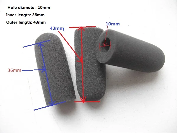 Микрофон Linhuipad из плотной пены для ветрового стекла губка микрофона 10 мм