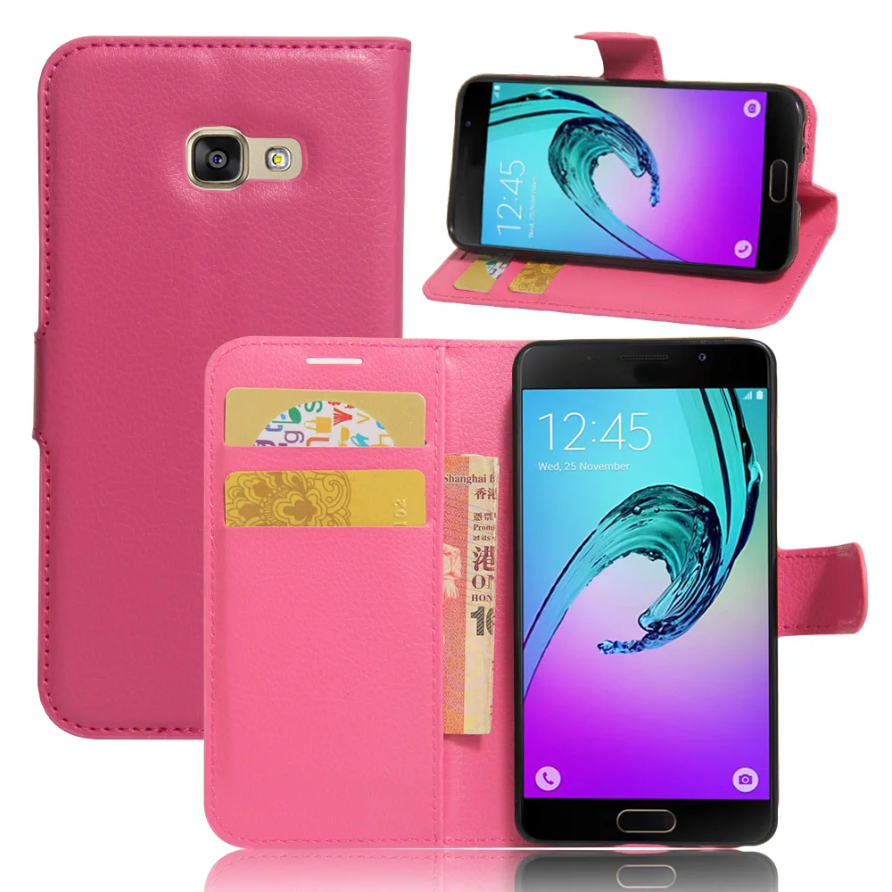 Роскошный кожаный флип чехол из искусственной кожи для Samsung Galaxy A3 2017 кошелек с