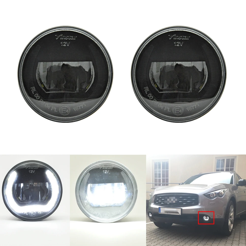 

E4 High Power Led DRL Daytime Running Light Fog Lamp for Infiniti EX35 EX37 QX50 2008-2013 FX35 FX37 FX45 FX50 QX70 2006-2014