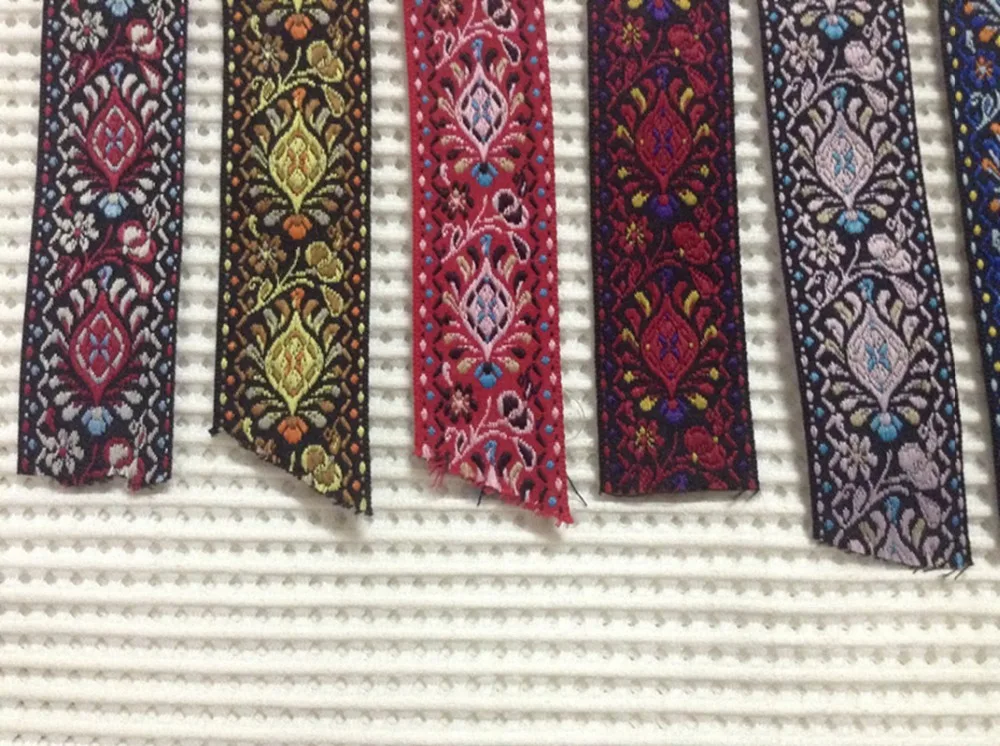 3 см Классическая жаккардовая плетеная тесьма в национальном стиле народная