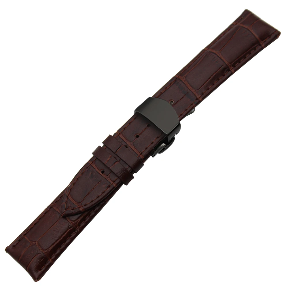 Ремешок из натуральной кожи для наручных часов Panerai часы PAM однотонный стальной