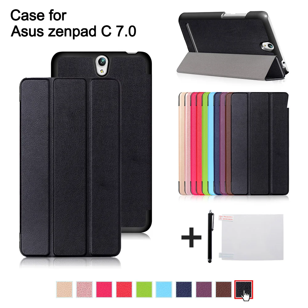 Ультратонкий Фолио подставка из искусственной кожи Магнитный чехол для Asus Zenpad C 7
