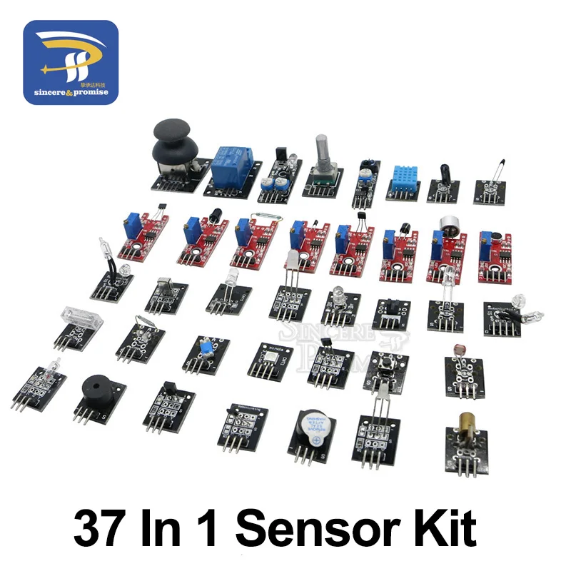 45 в 1 сенсорные модули стартовый комплект для arduino, лучше, чем 37в1 комплект сенсоров 37 в 1 набор датчиков DIY UNO R3 MEGA2560
