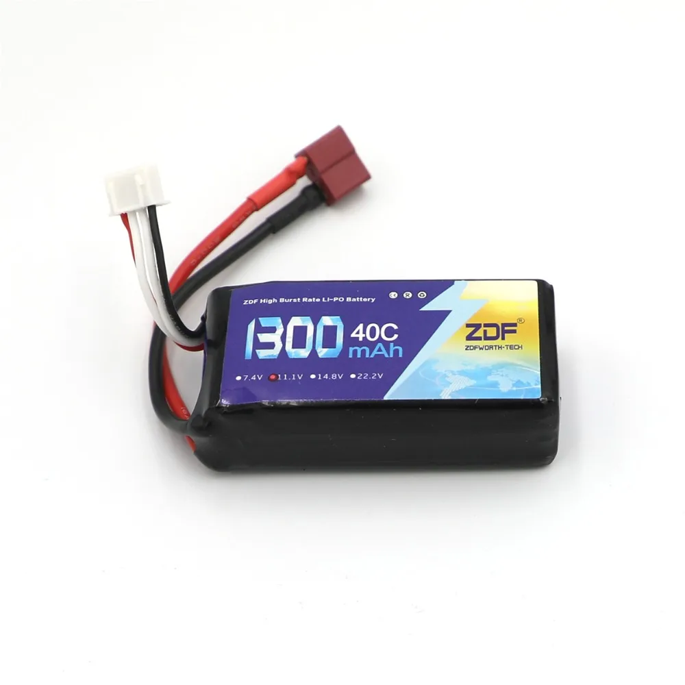 ZDF Oriainal Power 11 1 V 1300Mah 40C MAX 80C T Plug Lipo Battery 3s для радиоуправляемого автомобиля самолета