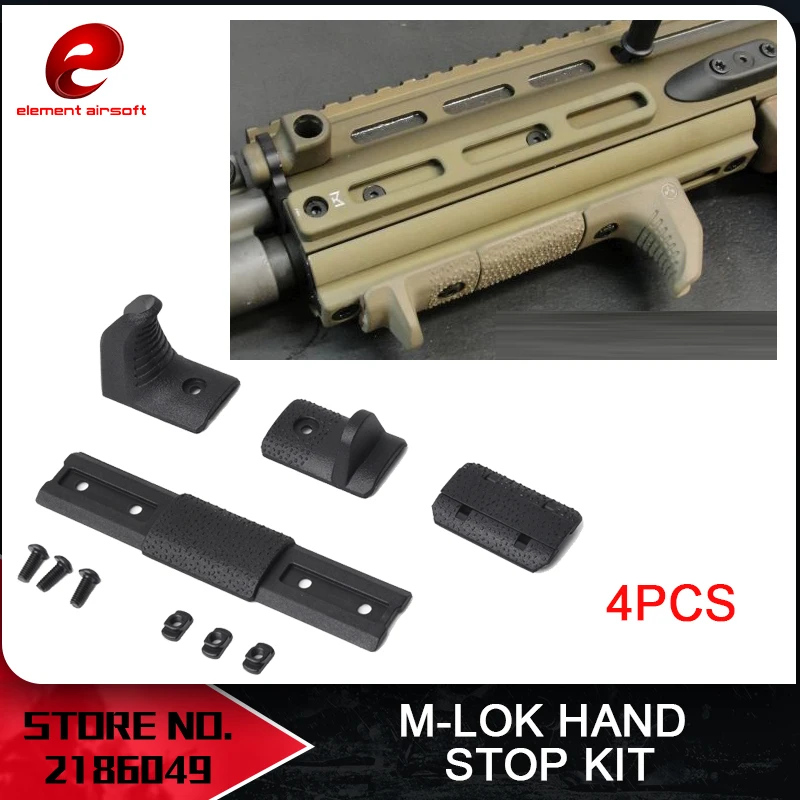 Airsoft Element M LOK Hand Stop Kit для системы крепления handguard 4 шт./компл. аксессуары
