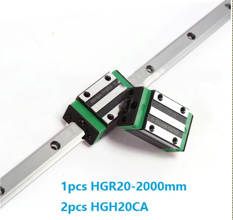 

Линейная направляющая HGR20, 2000 мм + 2 блока HGH20CA, узкие блоки для ЧПУ, сделано в Китае